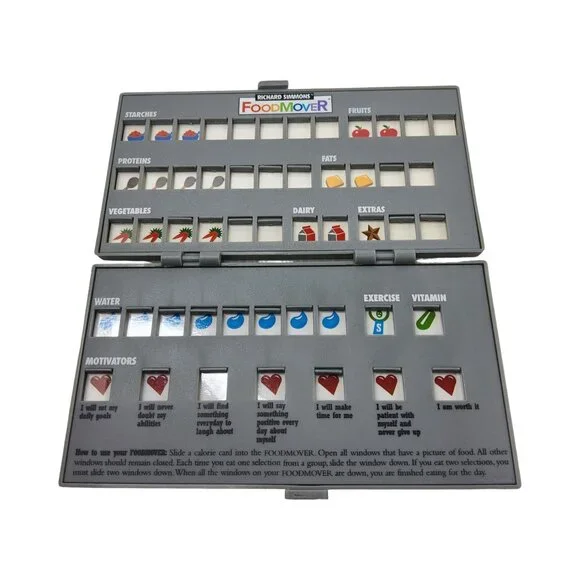 Richard Simmons Food Mover/Diet Aid/Food Tracker/Positive Affirmations/Water Tra - Picture 8 of 11